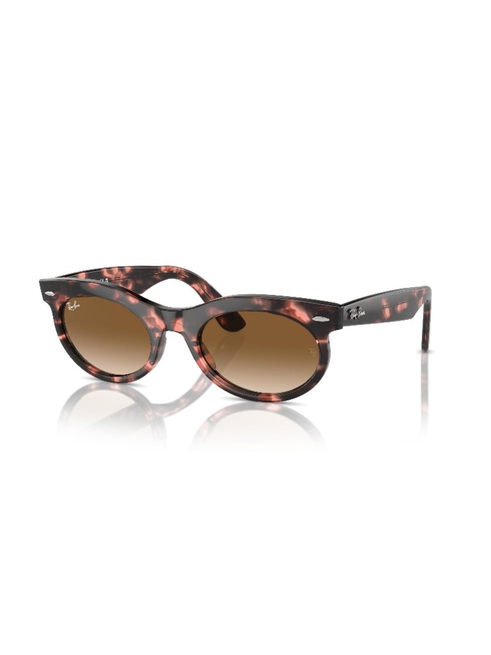 New Ray-Ban Unisex Sunglasses Havana Round Brown Lens Acetate Frame Ray Ban OVAL